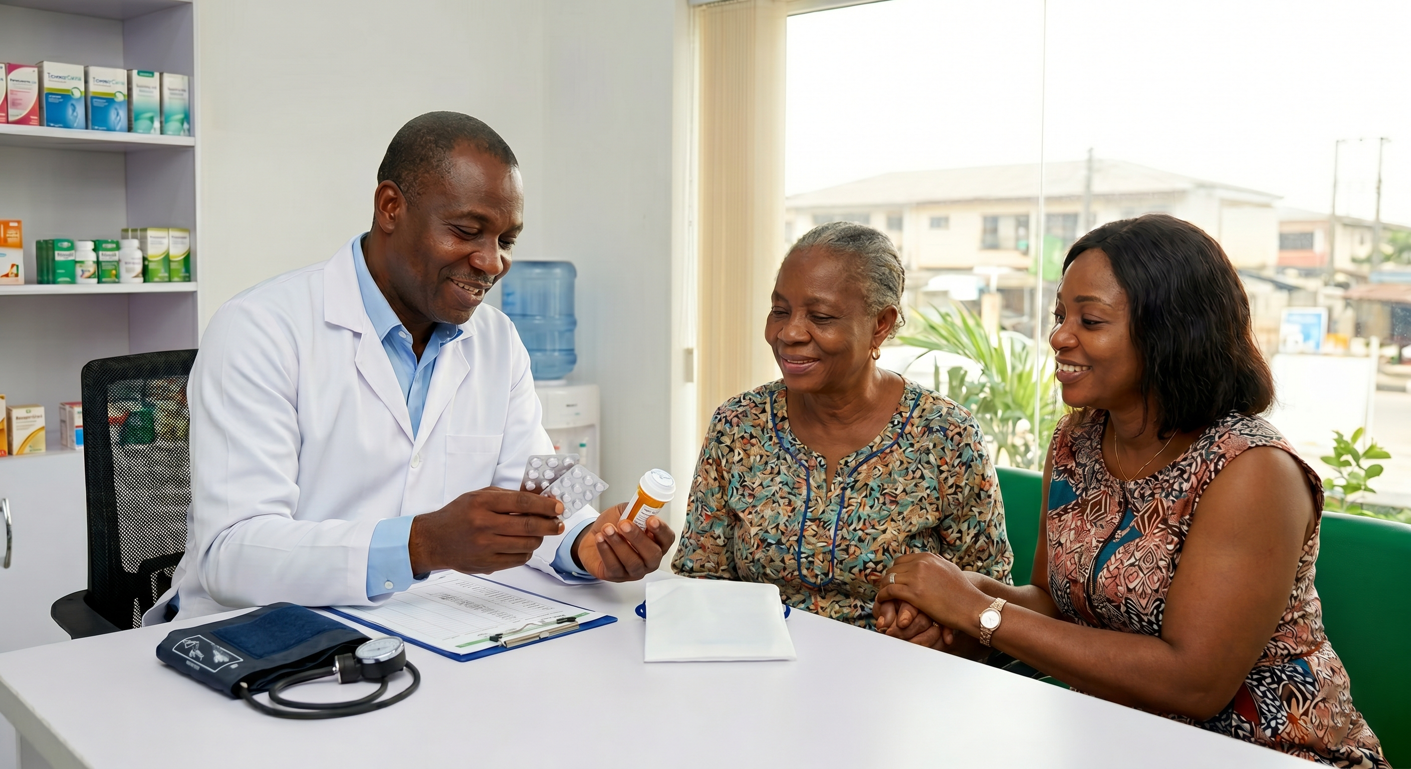 Healthcare professional providing compassionate care